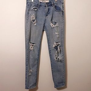 Brandy Melville Distressed High Waist Jeans 26
